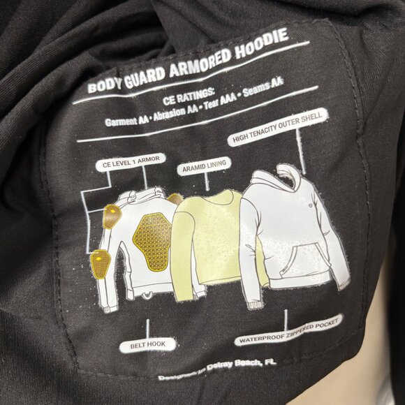 NBT Clothing Body Guard Hoodie v2 Size XL PADS NOT INCLUDED NEW with Tags - Picture 9 of 15